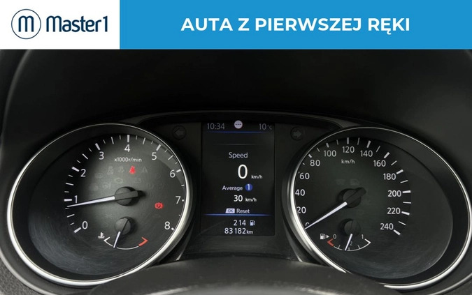 Nissan Qashqai cena 76850 przebieg: 83169, rok produkcji 2019 z Boguchwała małe 191